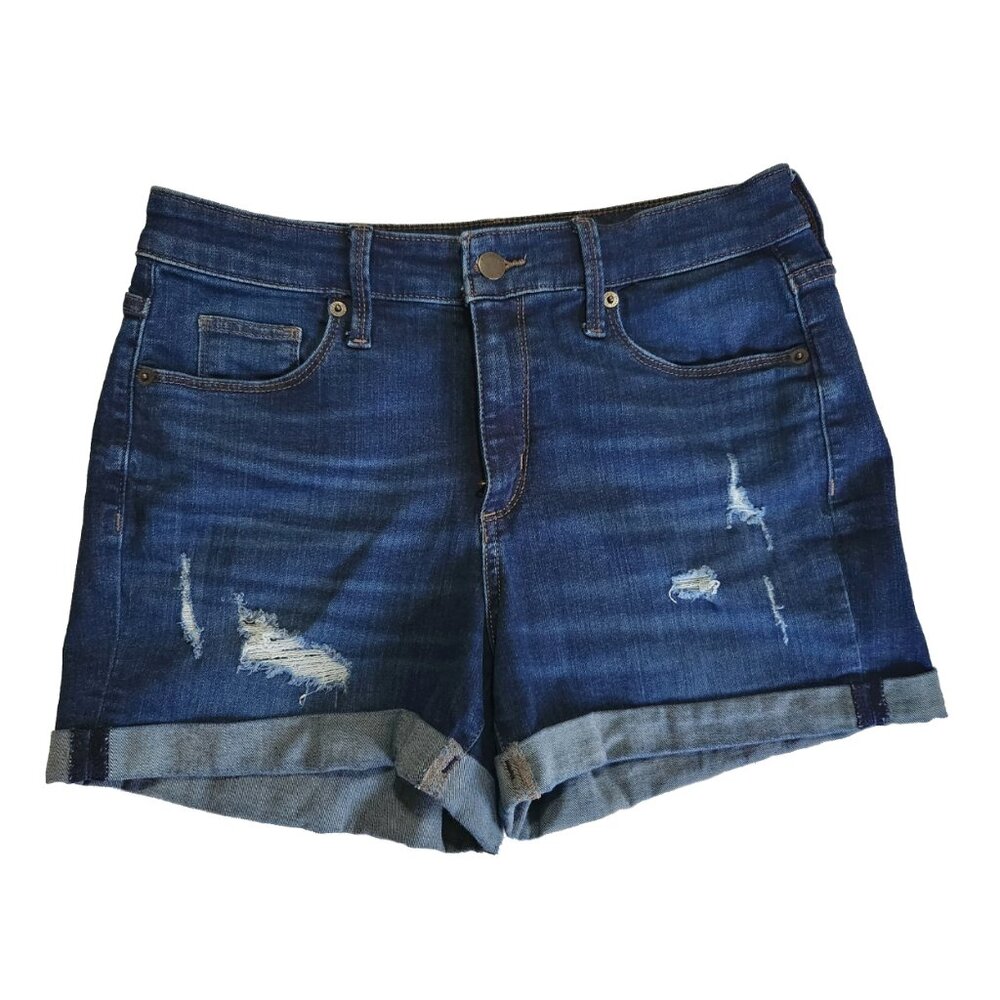 LIKE NEW Universal Thread High Rise Midi Denim Shorts